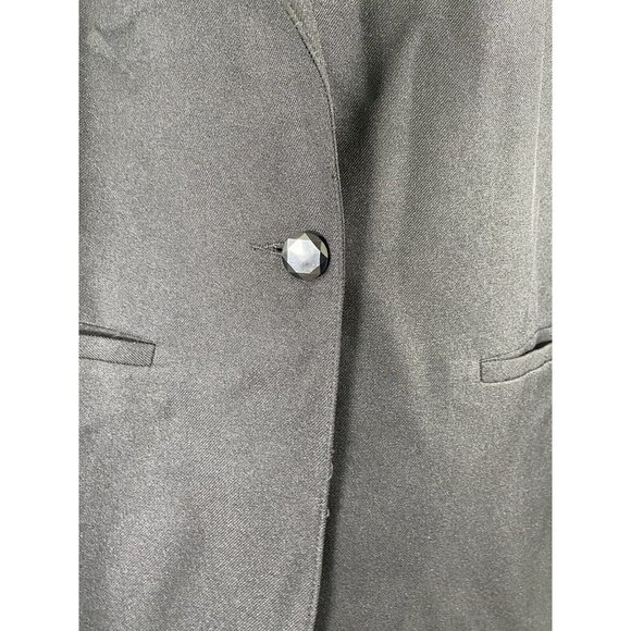 Classic Collection Vintage Black Single Button Womens Blazer Jacket Size 10 - Picture 6 of 9